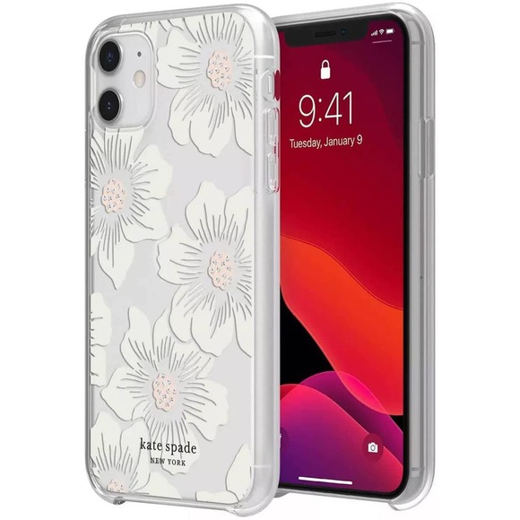 kate spade new york Protective Hardshell Case for iPhone 12 Mini - Hollyhock Flo - Picture 2 of 3